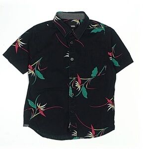 Vans Black Shirt with Colorful Floral Design